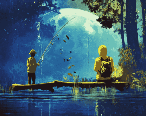 Fishing Planet Video Game Diamond Painting