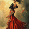 Flamenco Dance Passion Diamond Painting