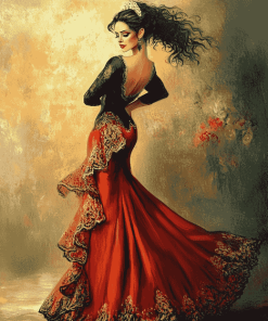 Flamenco Dance Passion Diamond Painting