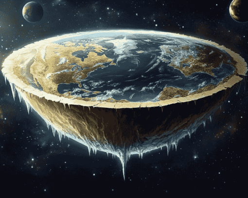 Flat Earth Space Art Diamond Painting