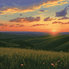 Flint Hills Sunset Diamond Painting