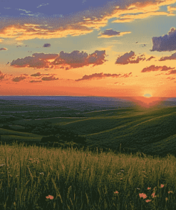 Flint Hills Sunset Diamond Painting