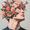 Floral Man with Roses Diamond Painting