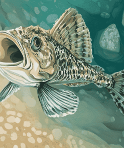 Flounder and Koi Fish Diamond Painting