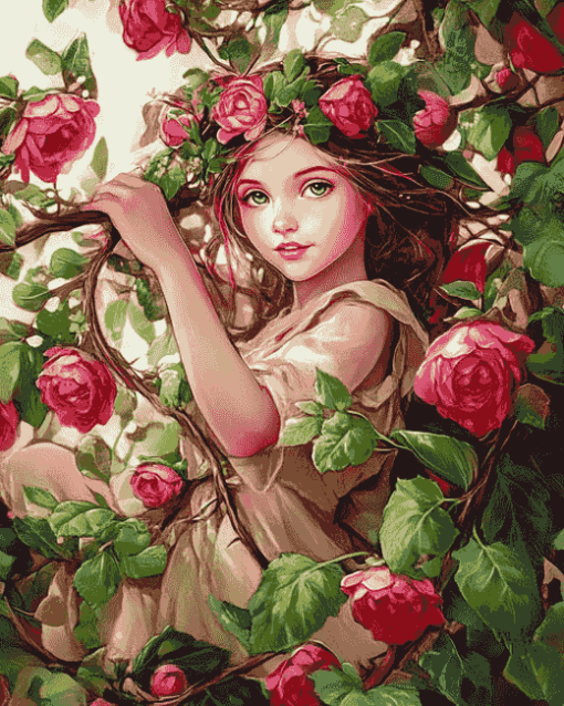 Flower Fairy Fantasy Diamond Painting