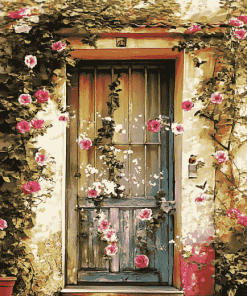 Flower Gate Blossoms Diamond Painting