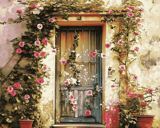 Flower Gate Blossoms Diamond Painting