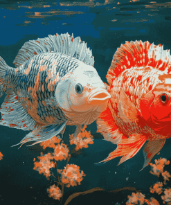 Flowerhorn Fish Beauty Diamond Painting