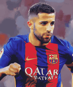 Football Star Jordi Alba Diamond Painting