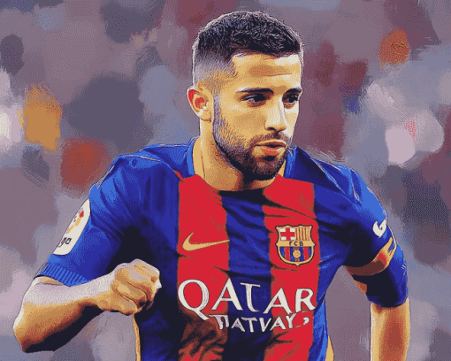 Football Star Jordi Alba Diamond Painting