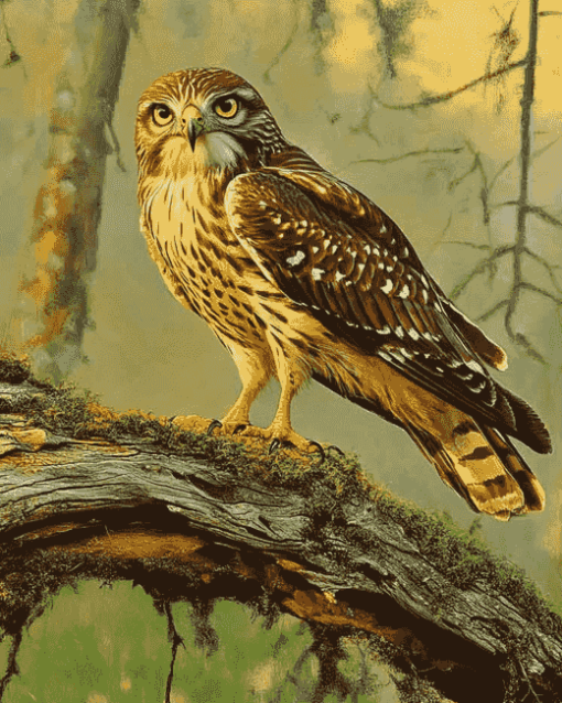 Forest Hawk Birds Diamond Painting