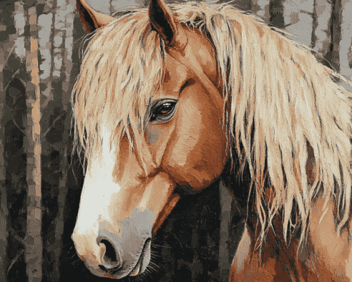 Forest Horse Diamond Painting