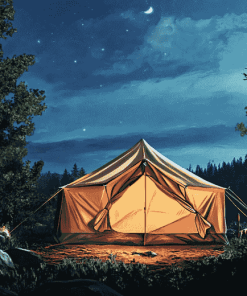 Forest Landscape Camping Diamond Painting