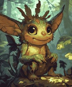 Forest Sprite Fantasy Diamond Painting