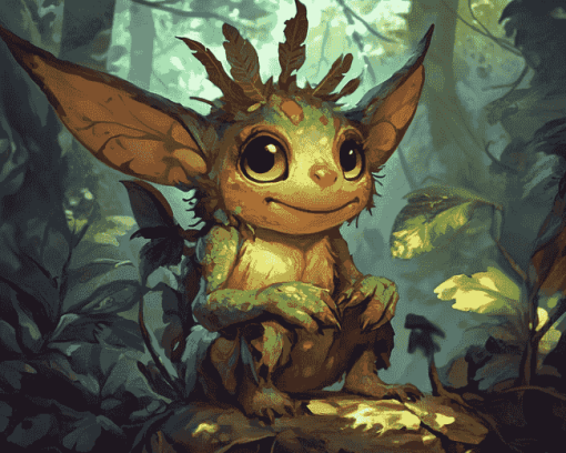 Forest Sprite Fantasy Diamond Painting