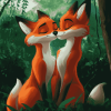 Fox Couple Magic Diamond Painting