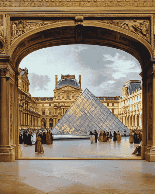 France Louvre Museum Diamond Painting