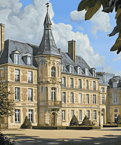 France's Mairie De Rennes Castle Diamond Painting