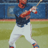 Francisco Lindor Baseball Icon Diamond Painting