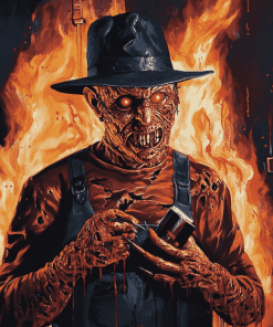 Freddy Krueger Movie Series Diamond Painting