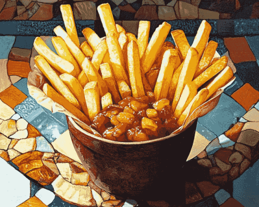 French Fries Inspired Diamond Painting