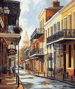 French Quarter New Orleans USA Diamond Painting