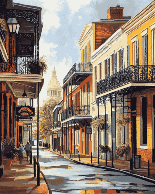 French Quarter New Orleans USA Diamond Painting