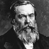 Friedrich Engels Black And White Diamond Painting