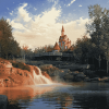 Frontierland Bay Lake Diamond Painting