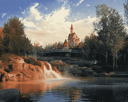 Frontierland Bay Lake Diamond Painting