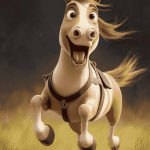 Funny Cartoon Horse Creations Diamond Painting