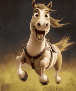 Funny Cartoon Horse Creations Diamond Painting