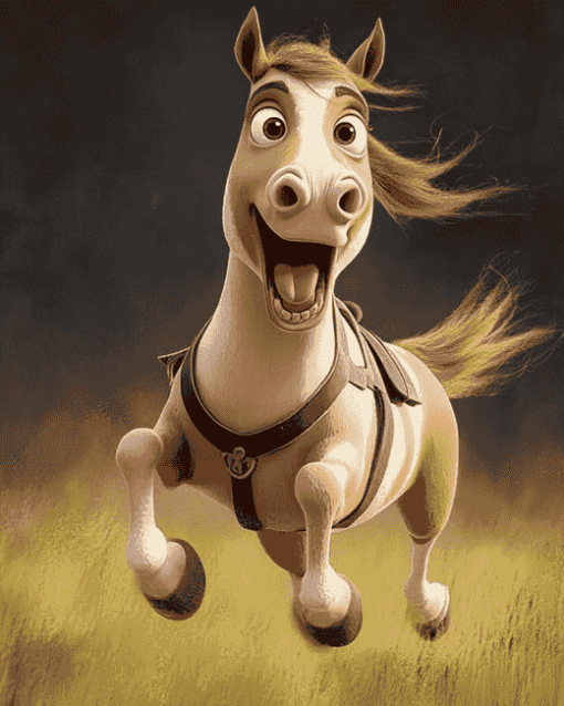 Funny Cartoon Horse Creations Diamond Painting