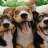 Funny Dogs Puppy Diamond Painting