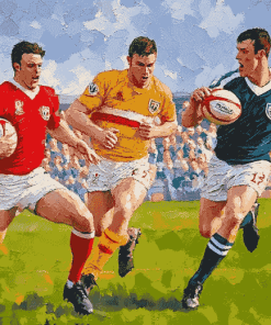 Gaelic Football Players Diamond Painting