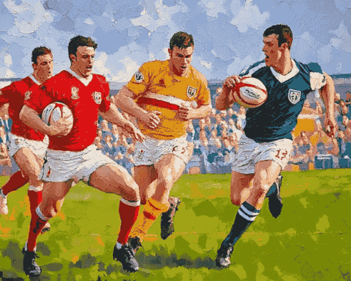 Gaelic Football Players Diamond Painting