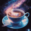 Galaxy Space Tea Diamond Painting