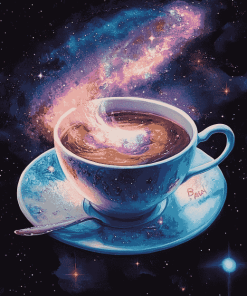 Galaxy Space Tea Diamond Painting