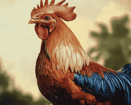 Gamecock Chicken Diamond Painting