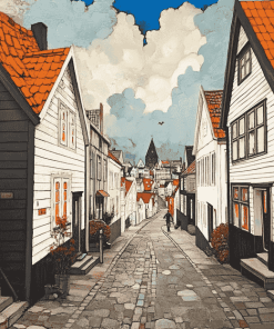 Gamle Stavanger Norway Diamond Painting