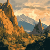 Garden Gods Colorado Landscape Diamond Painting