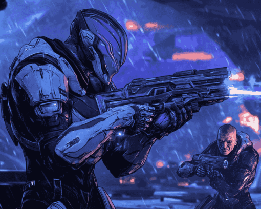 Garrus and James Gaming Diamond Painting