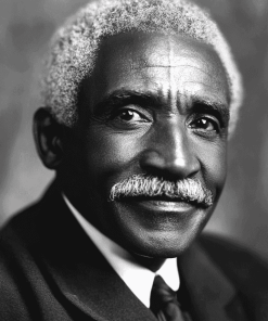 George Washington Carver Monochrome Diamond Painting