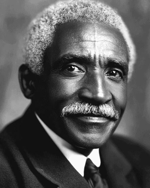 George Washington Carver Monochrome Diamond Painting