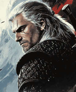 Geralt of Rivia The Witcher Diamond Painting