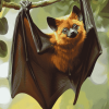 Giant Flying Fox Bat Diamond Painting