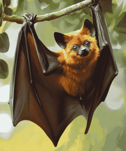 Giant Flying Fox Bat Diamond Painting