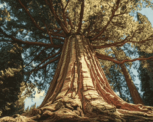 Giant Sequoia Landscape Diamond Painting