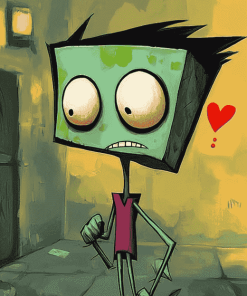 Gir Invader Zim Cartoons Diamond Painting