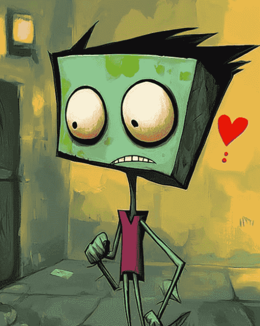 Gir Invader Zim Cartoons Diamond Painting